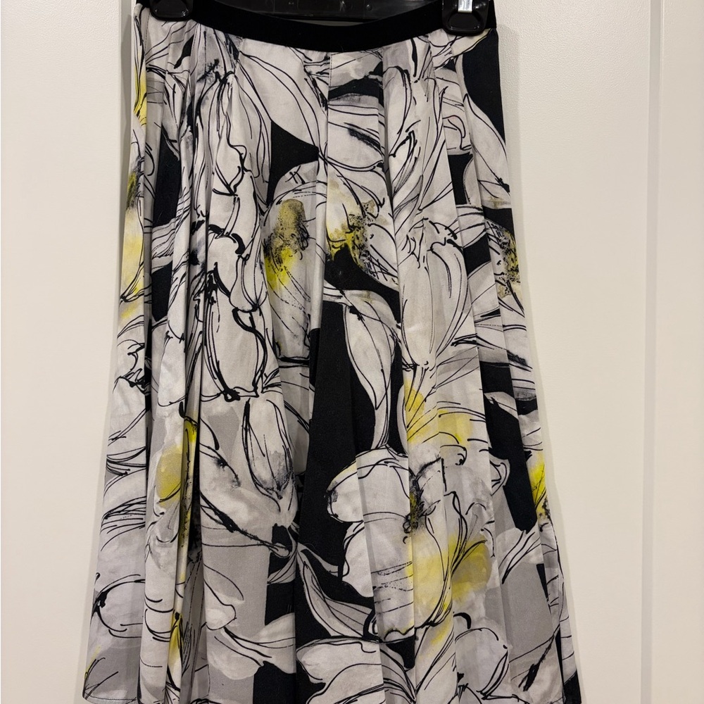 D. Exterior made in Italy s.42 floral Print A-Line Skirt